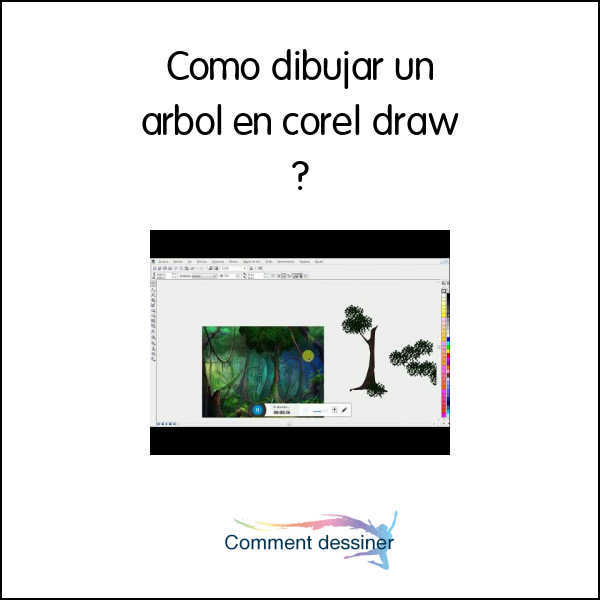 Como dibujar un arbol en corel draw